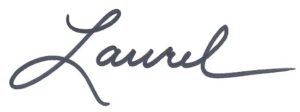 Laurel's signature